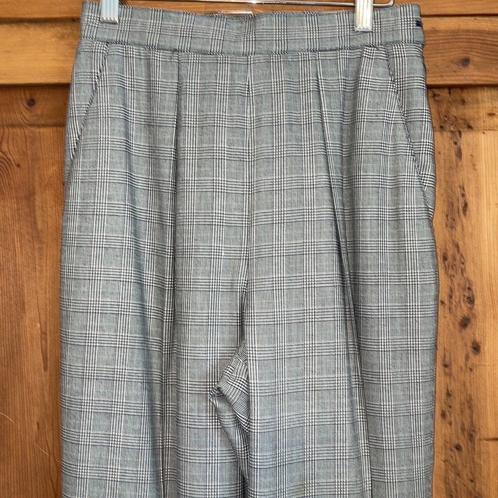 Lauren Ralph Lauren Glen Check High Waisted Cuffed Pants Sz. 8 Petite - Picture 3 of 14